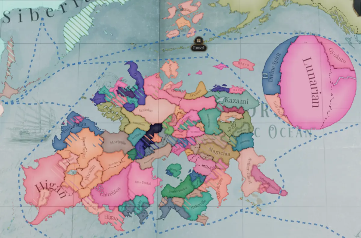 Culture map of Gensokyo