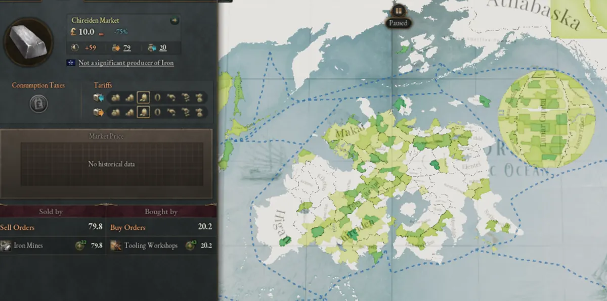 Potential iron map
